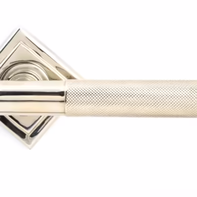 Polished Nickel Brompton Lever on Rose Set (Square) - Image 3