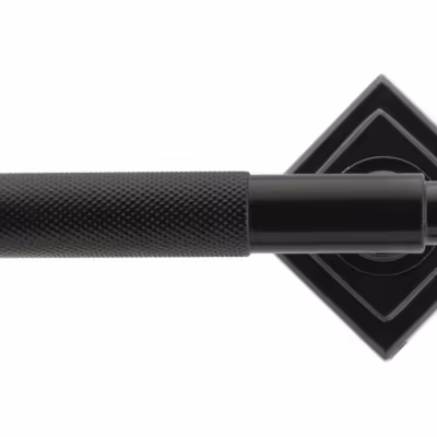 Black Brompton Lever on Rose Set (Square) - Image 3
