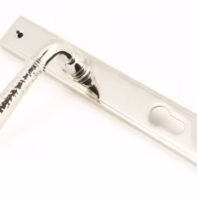 Polished Nickel Hammered Newbury Slimline Espag. Lock Set - Image 3