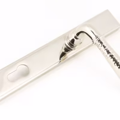 Polished Nickel Hammered Newbury Slimline Espag. Lock Set - Image 4