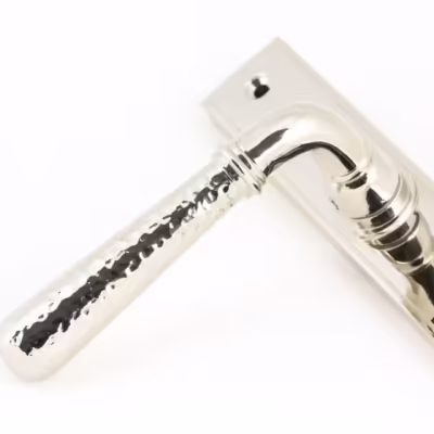 Polished Nickel Hammered Newbury Slimline Espag. Lock Set - Image 5