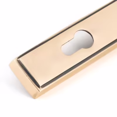 Polished Bronze Hammered Newbury Slimline Espag. Lock Set - Image 7