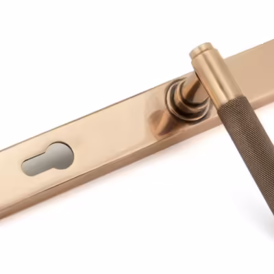 Polished Bronze Brompton Slimline Espag. Lock Set - Image 3