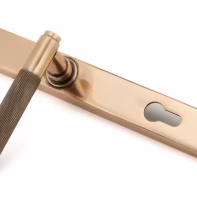 Polished Bronze Brompton Slimline Espag. Lock Set - Image 4