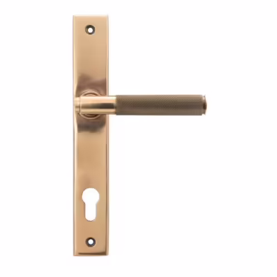 Polished Bronze Brompton Slimline Espag. Lock Set