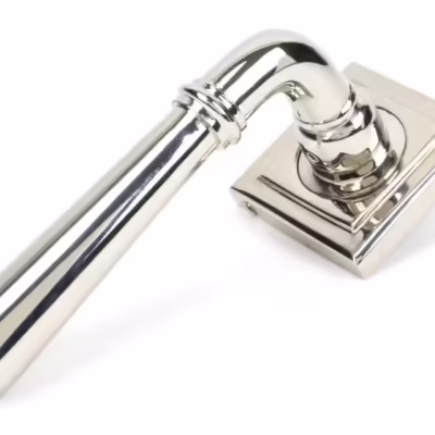 Polished Nickel Newbury Lever on Rose Set (Square)