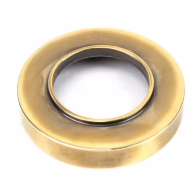 Aged Brass Hammered Newbury Lever on Rose Set (Plain) - Image 3