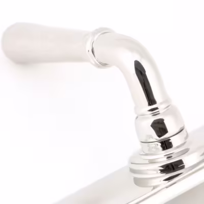 Polished Nickel Hammered Newbury Lever Lock Set - Image 4
