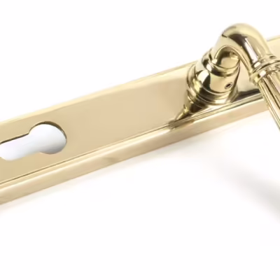 Polished Brass Hinton Slimline Lever Espag. Lock Set - Image 3