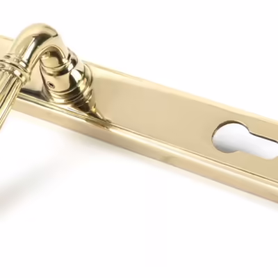 Polished Brass Hinton Slimline Lever Espag. Lock Set - Image 4