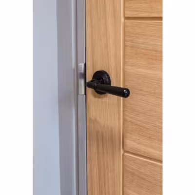 Black Hammered Newbury Lever on Rose Set (Beehive) - Unsprung - Image 6
