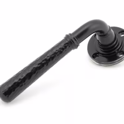 Black Hammered Newbury Lever on Rose Set (Square) - Unsprung - Image 4