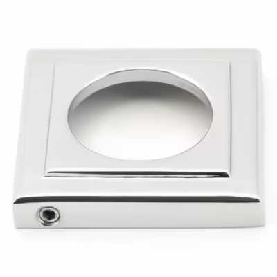 Polished Chrome Brompton Lever on Rose Set (Square) - Unsprung - Image 4