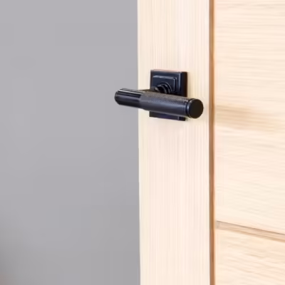 Black Brompton Lever on Rose Set (Square) - Unsprung - Image 7