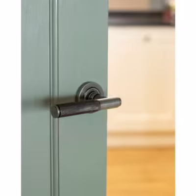Pewter Brompton Lever on Rose Set (Plain) - Unsprung - Image 5