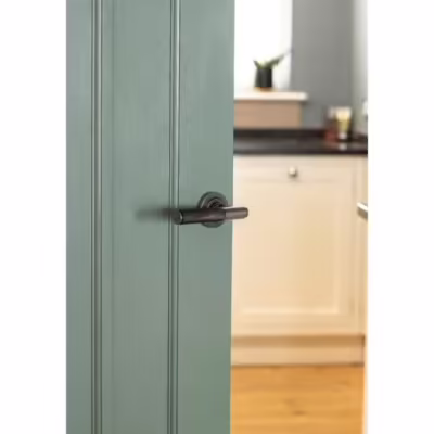 Pewter Brompton Lever on Rose Set (Plain) - Unsprung - Image 6