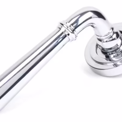 Polished Chrome Newbury Lever on Rose Set (Art Deco) - Unsprung