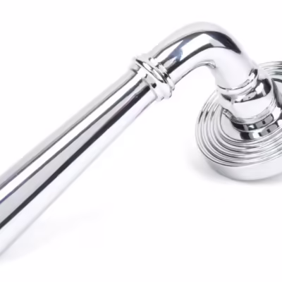 Polished Chrome Newbury Lever on Rose Set (Beehive) - Unsprung