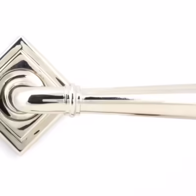 Polished Nickel Newbury Lever on Rose Set (Square) - Unsprung - Image 3