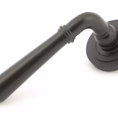 Aged Bronze Newbury Lever on Rose Set (Art Deco) - Unsprung