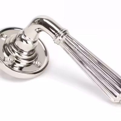 Polished Nickel Hinton Lever on Rose Set - Unsprung