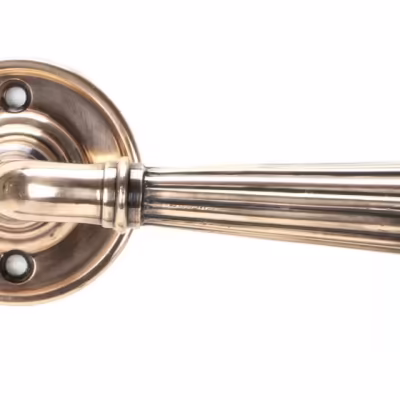 Polished Bronze Hinton Lever on Rose Set - Unsprung - Image 3