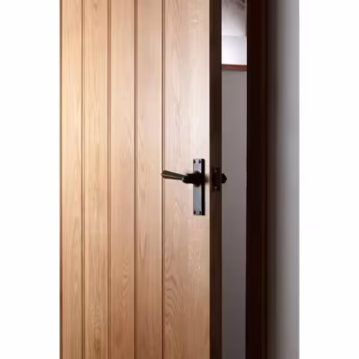 Black Straight Lever Latch Set - Image 4