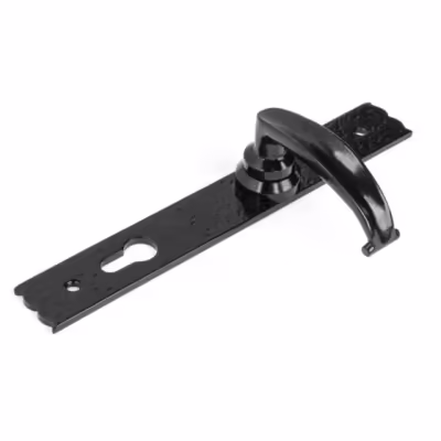 Black Cottage Lever Espag. Lock Set - Image 3