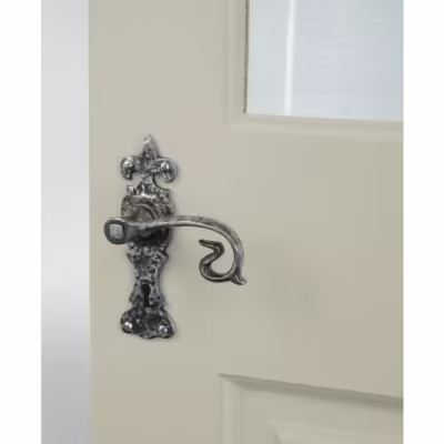 Natural Textured Curly Lever Lock Set - Image 3