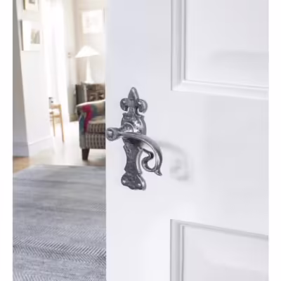 Natural Textured Curly Lever Latch Set - Image 3