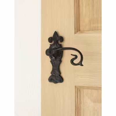 Black Curly Lever Latch Set - Image 3