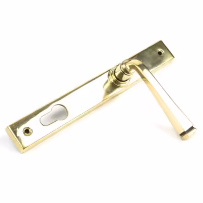 Aged Brass Avon Slimline Lever Espag. Lock Set - Image 3