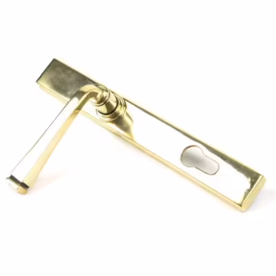 Aged Brass Avon Slimline Lever Espag. Lock Set - Image 4