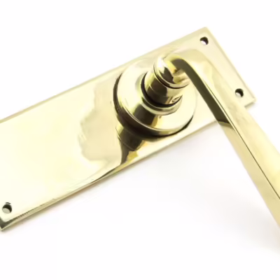 Aged Brass Avon Lever Latch Set - Image 2