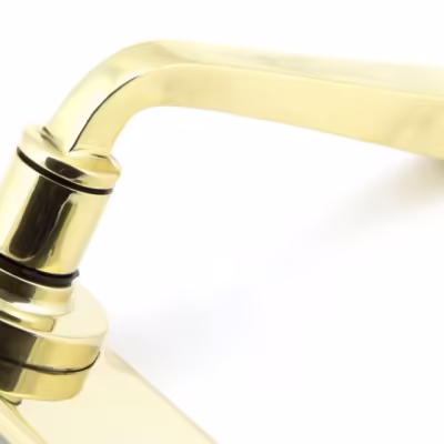Aged Brass Avon Lever Euro Lock Set - Image 4