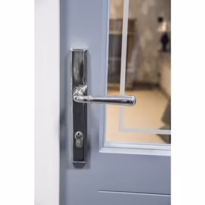 Polished Chrome Newbury Slimline Lever Espag. Lock Set - Image 4