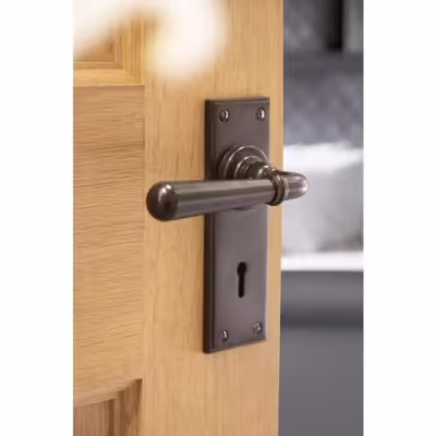 Aged Bronze Newbury Lever Lock Set - Image 4