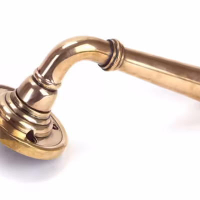 Polished Bronze Newbury Lever on Rose Set - Image 3