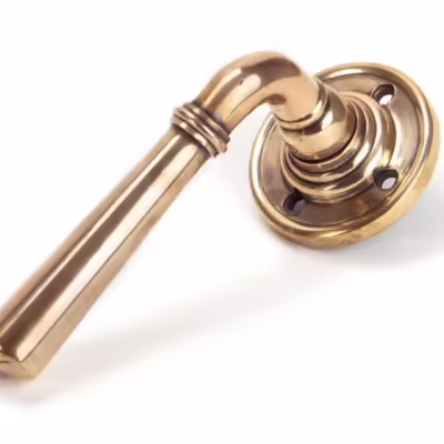 Polished Bronze Newbury Lever on Rose Set