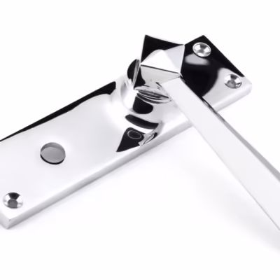 Polished Chrome Straight Lever Bathroom Set - Image 4