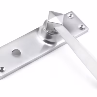 Satin Chrome Straight Lever Bathroom Set - Image 4