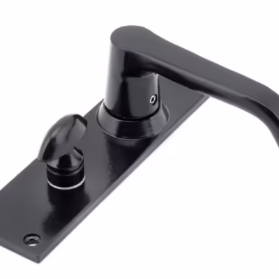Black Deluxe Lever Bathroom Set - Image 4