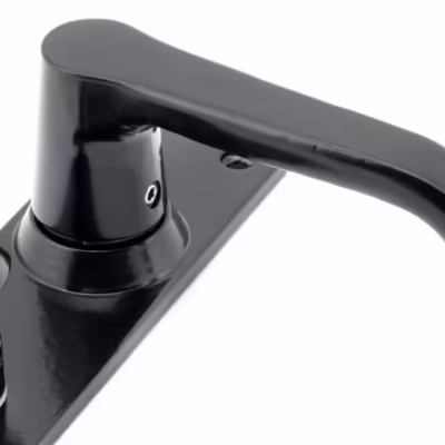 Black Deluxe Lever Bathroom Set - Image 6