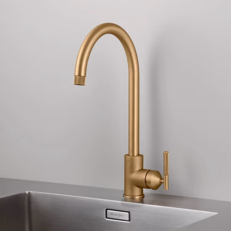 Type A Kitchen Tap / Mixer / Linear / Brass