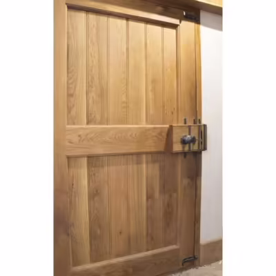 Pewter Oak Box Lock & Octagonal Knob Set - Image 6