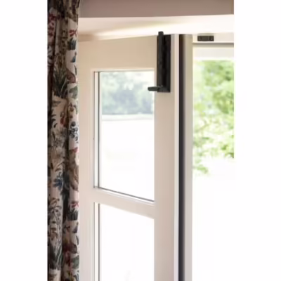 Black 6" Straight Door Bolt - Image 4