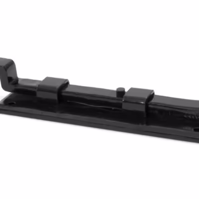 Black 6" Cranked Door Bolt