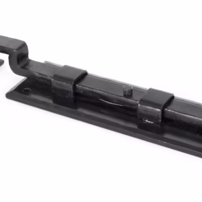 Black 6" Cranked Door Bolt - Image 3