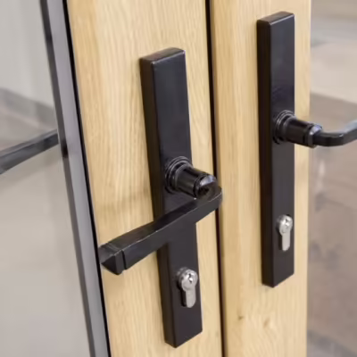 Black Avon Slimline Lever Espag. Lock Set - Image 5