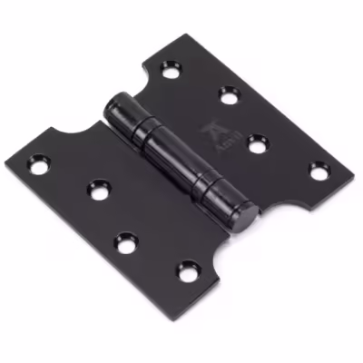 Black 4" x 2" x 4" Parliament Hinge (pair) ss